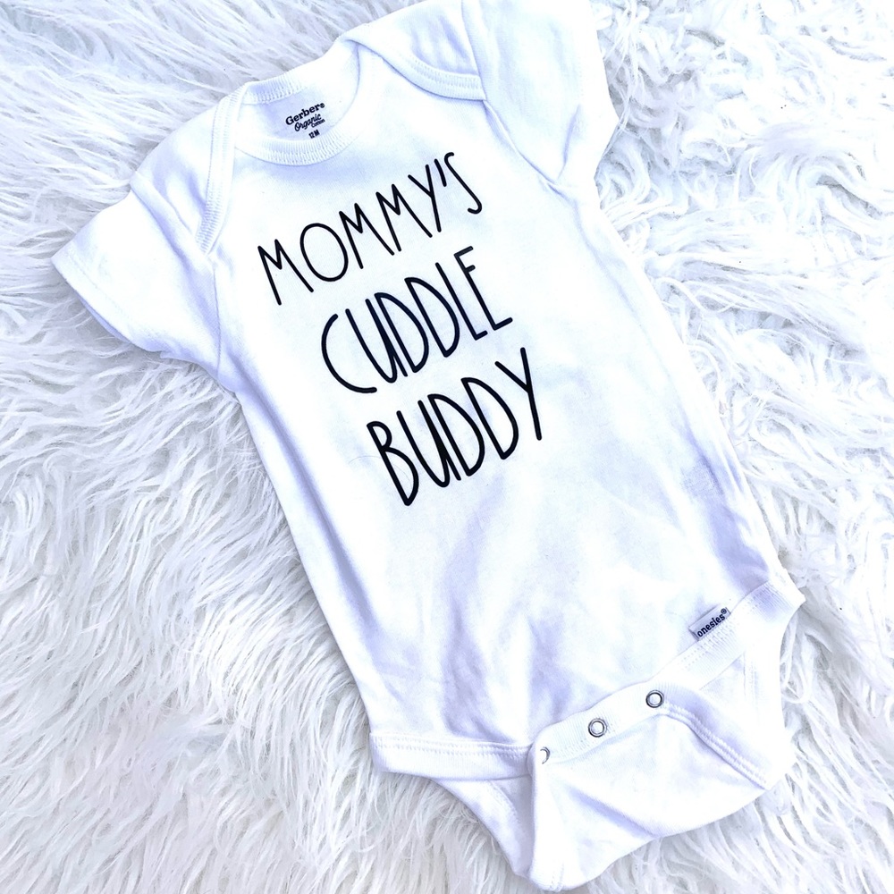 Rae Dunn Inspired Baby Onesie Mommy’s Cuddle Buddy